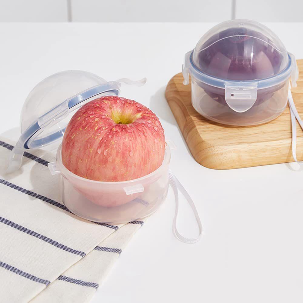 [Elegan] Wadah Penyimpanan Portable Bulat Untuk Buah Sayur Food Grade Food Lunch Box