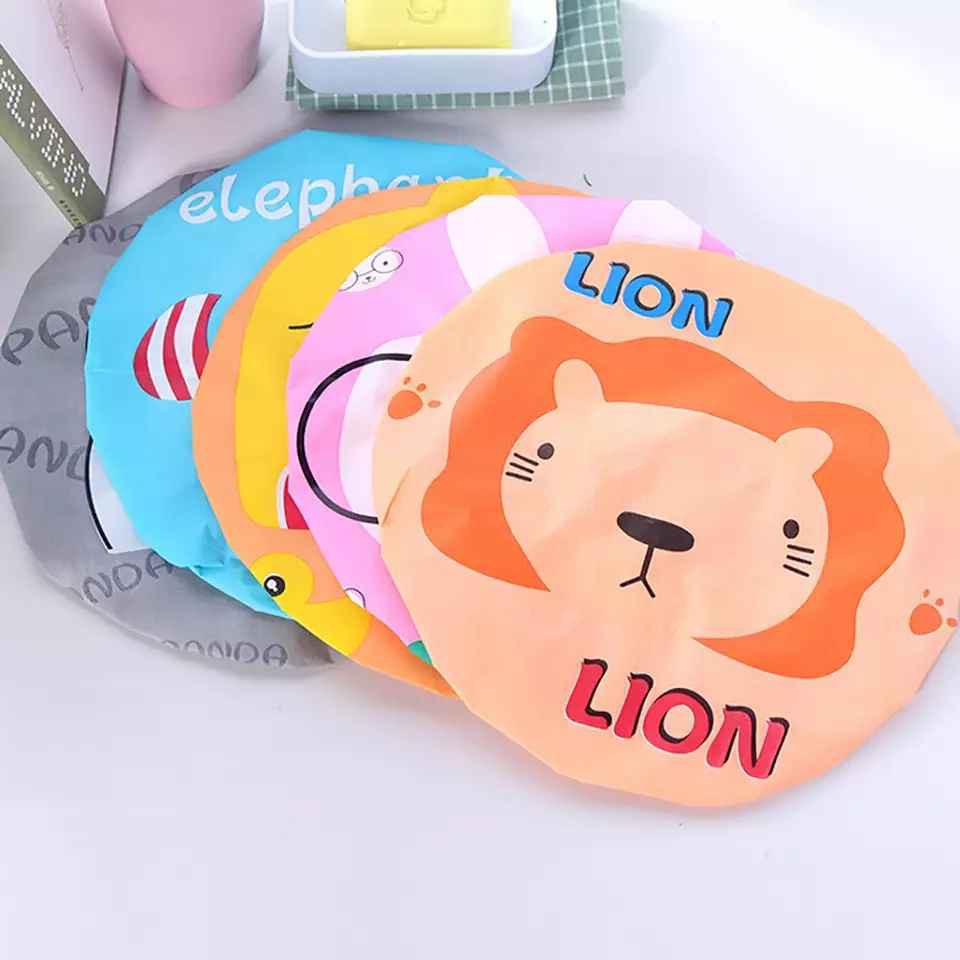 Shower Cap Motif / Topi Mandi Karakter Cute - LPM Shop