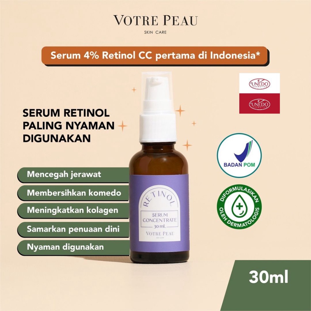 Votre Peau Serum Retinol Concentrate 30ml-Serum Jerawa &amp; Anti Aging
