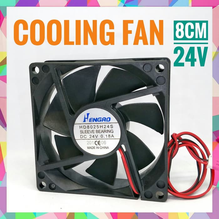Colling Fan DC24V, 8cm, kipas dc, 24v