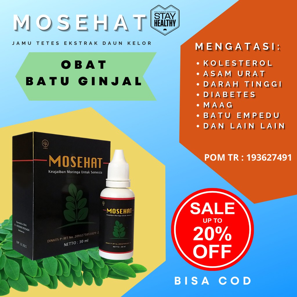 Mosehat Obat Batu Ginjal Herbal Halal BPOM