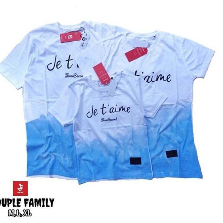 Irl31au22q ◦ KAOS COUPLE FAMILY PUTIH BIRU KAOS DISTRO MURAH KAOS COUPLE KELUARGA KAOS COUPLE 3SECON
