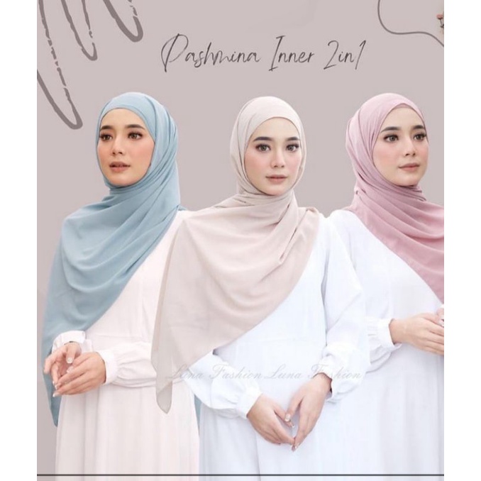 PASHMINA INNER 2in1 BISA BOLAK BALIK | PASHMINA INER / pashmina inner