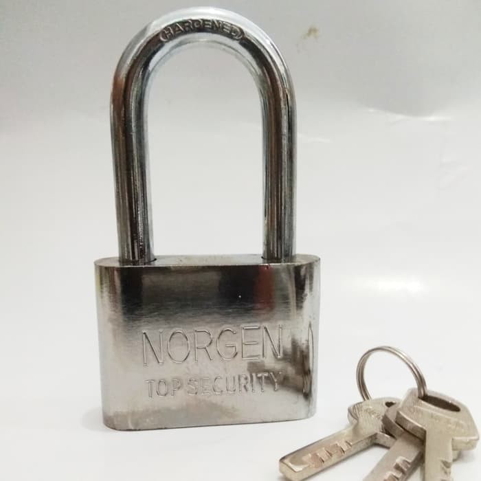 Gembok 60 mm leher panjang dalam kuningan / gembok pagar / gembok