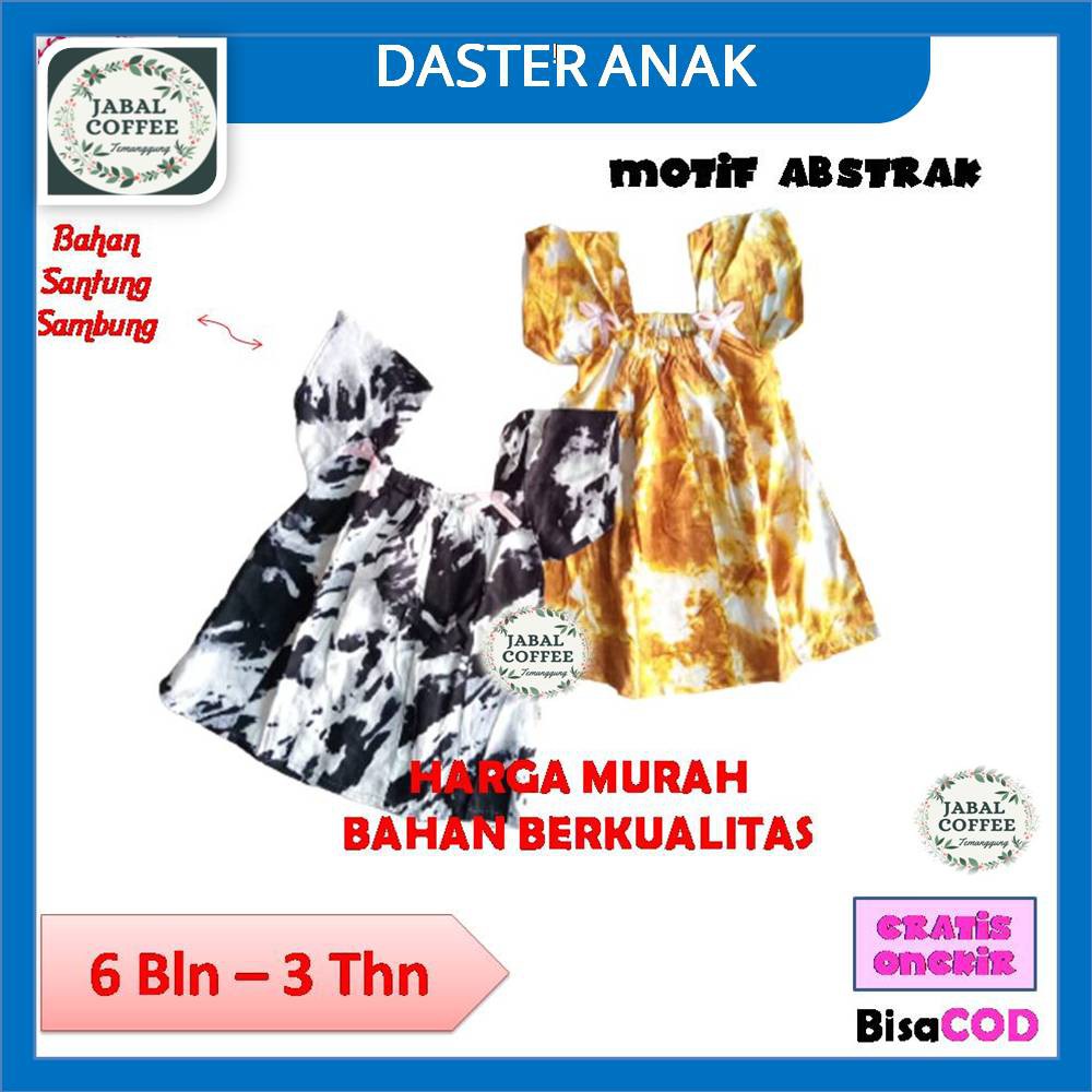 Daster Sambung Anak Cewek / Daster Batik Bayi 6 Bulan - 3 Tahun / Daster Anak Perempuan Murah