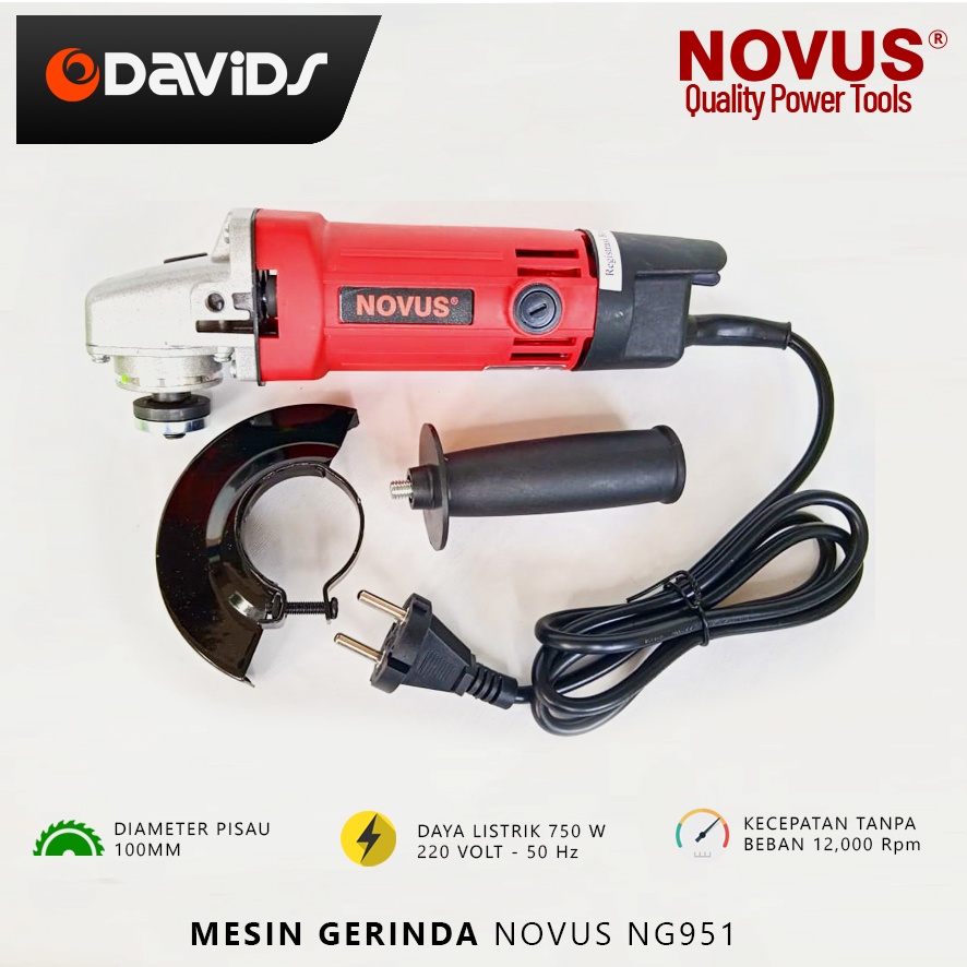 Mesin Gerinda Tangan Grinda Listrik Gurinda Poles Grinder Novus NG951