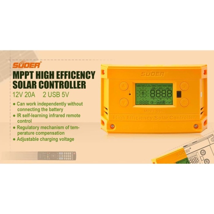 Controller Charger 20 Ampere St-H1220 20A Mppt Suoer