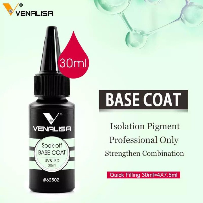 Top Coat dan Base Coat Venalisa Refill 30ml