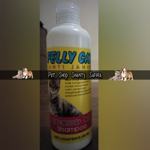 SHAMPO KUCING FELLY CAT 250 ML ( ANTI KUTU / ANTI JAMUR )