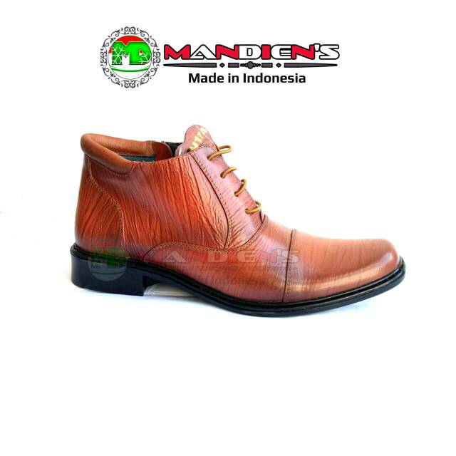 MANDIENS  PDH SJ174 CoklatKY Export Quality / Sepatu Kulit Sapi / Sepatu Kulit Pria / Sepatu Kerja