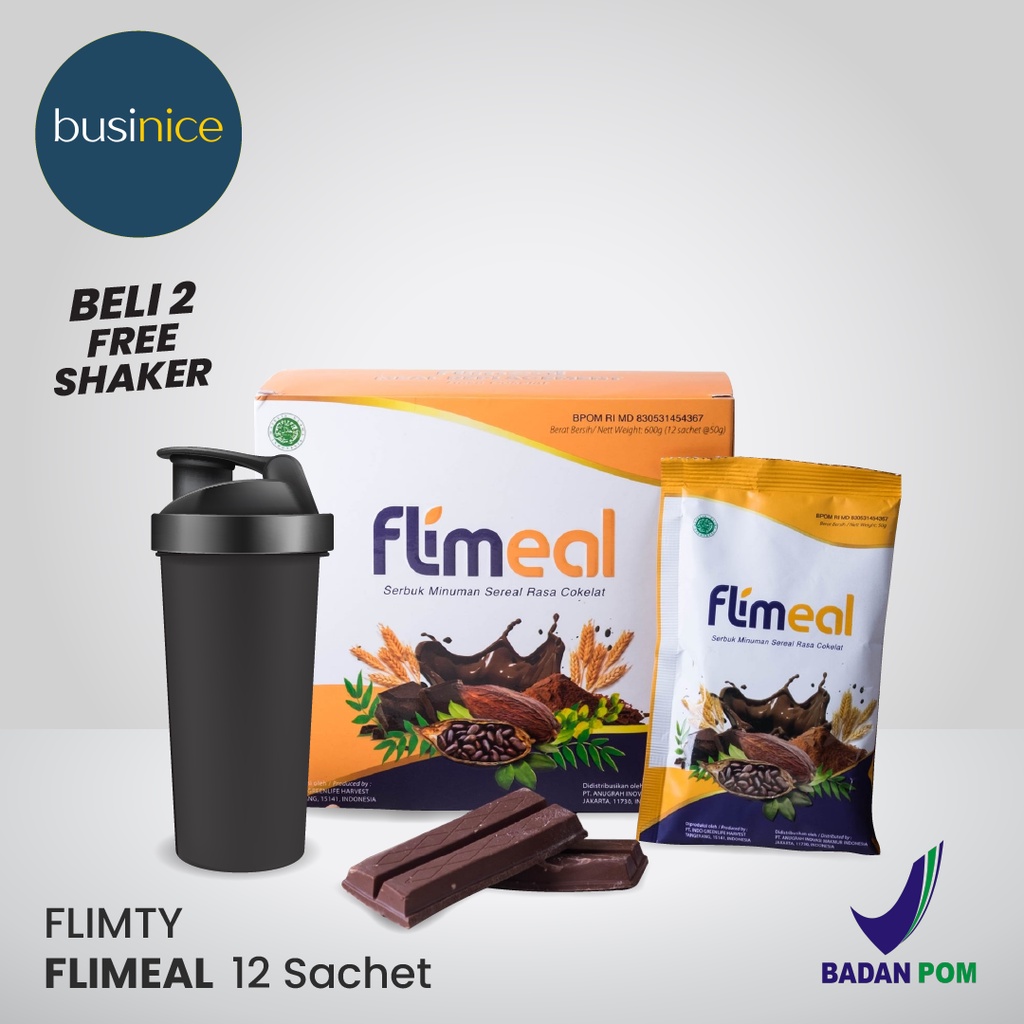 Flimeal 1 Box 12 Sachets Meal Replacement By Flimty