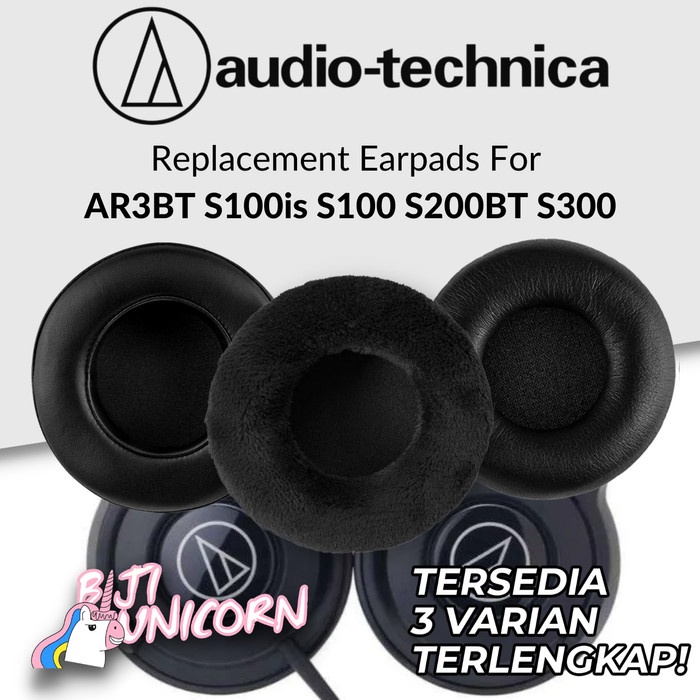 Earcup Earpad Ear Cushion Audio Technica AR3BT S100is S100 S200BT S300 Busa Bantalan Foam