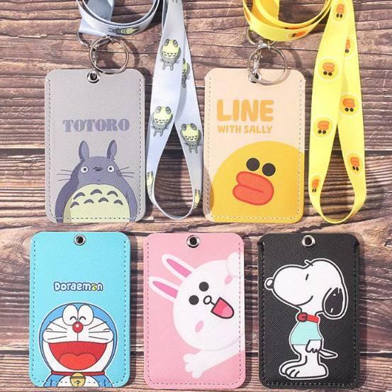 

Big Sale Name Tag Holder ID Card Holder Access Card Holder Dengan Strap Karakter Lucu LINE KARTUN ANIME