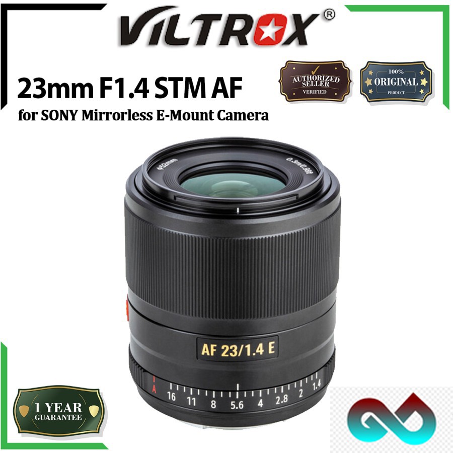 Viltrox Lensa 23mm F1.4 STM AF Lens for Sony Mirrorless E Mount Camera