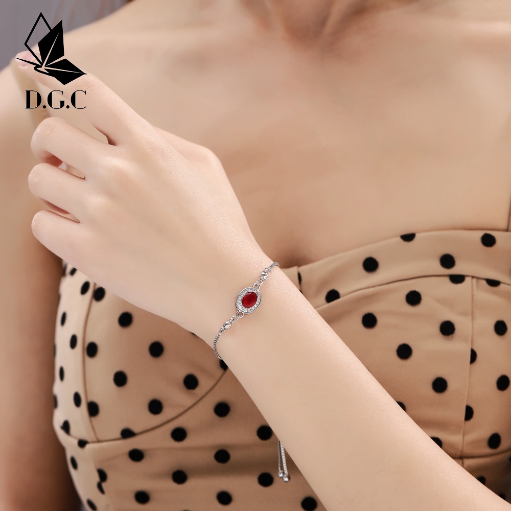 ✅✨D.G.C✨ COD Gelang Titanium Anti Karat Mewah Perak Korean Style Wanita D331