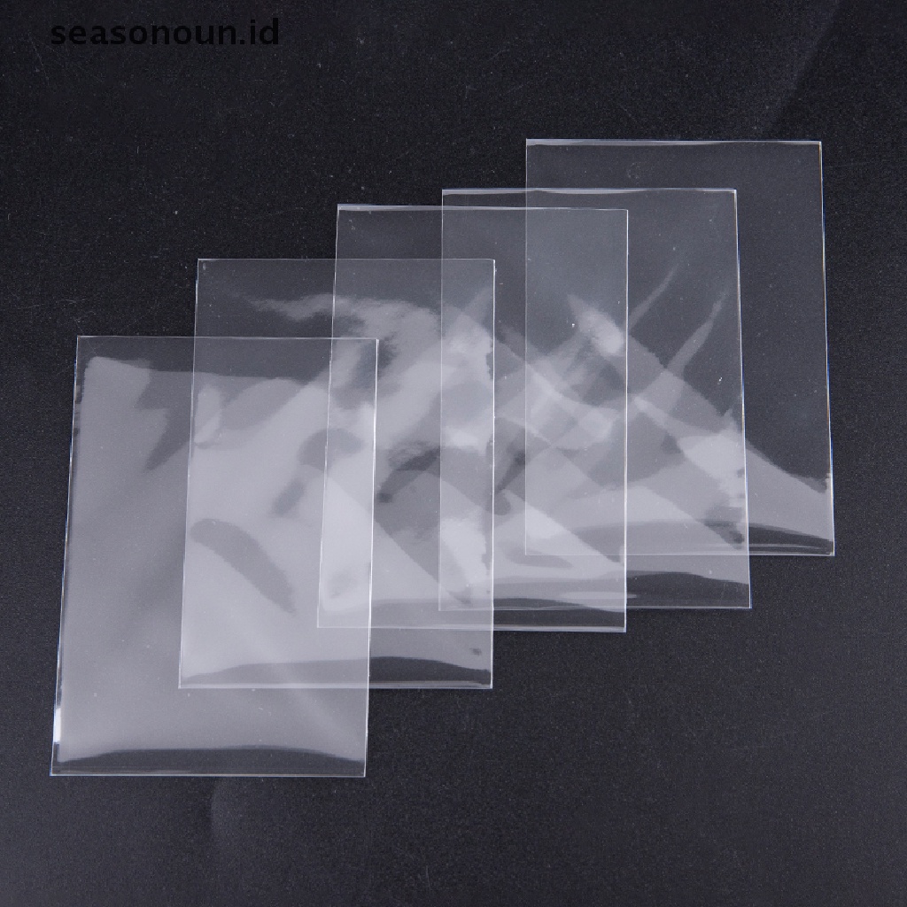 【seasonoun】 100Pcs 61x88 Transparent Collection Card Film Card Game Protector Kill Sleeves ID