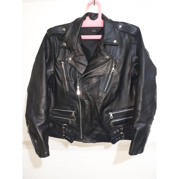 JAKET KULIT PRIA MODEL RAMONES SECOND