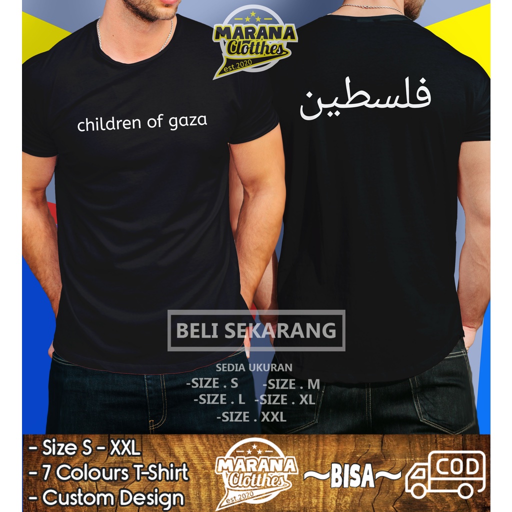 KAOS BAJU DAKWAH CHILDREN OF GAZA KAOS MUSLIM