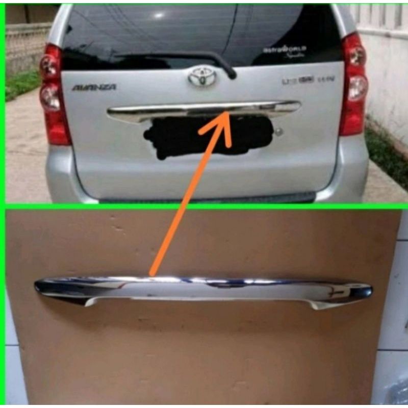 trunklid Avanza Xenia lama chrome model tempel