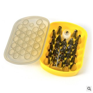 27Pcs Set DIY Spuit Bentuk Variasi untuk Hiasan Kue 27Pcs Set DIY Spuit Bentuk Variasi untuk Hiasan Kue