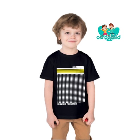 Kaos Anak (1-10 Tahun) Unisex Combed 30S / T-shirt anak Sablon Plastisol / Motif Titik Kuning-TITIK KUNING