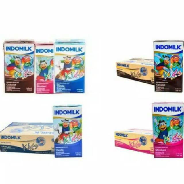 

Indomilk Kids 115 ml isi 40 pcs 115ml susu milk dus UHT