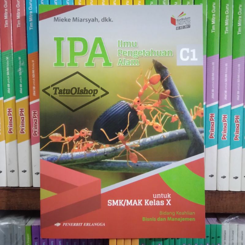 Buku Ipa Ilmu Pengetahuan Alam SMK Kelas 10 X 1 KIKD Original