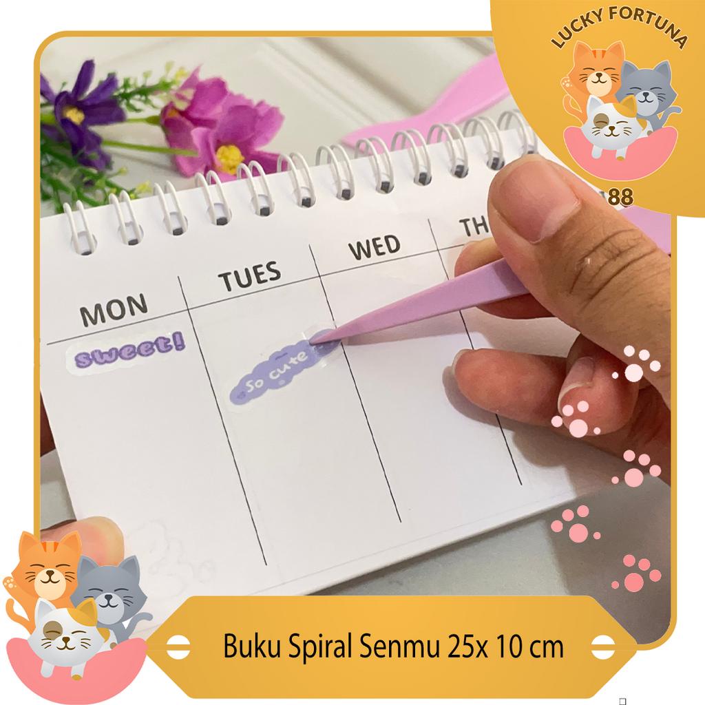 

[LuckyFortuna88] Buku Spiral Senmu Ukuran 25x 10 CM ZC-AM 35 Buku spiral dengan stiker Senmu Buku spiral Senmu dengan stiker lucu Buku spiral Senmu stiker koleksi Buku spiral Senmu dengan stiker berkualitas Buku spiral Senmu stiker multifungsi