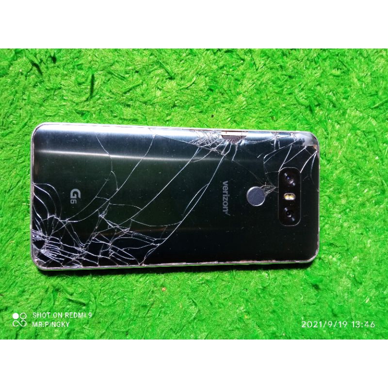 LG G6 4/32 Second backdor pecah,Tidak bisa mengunakan sim card dan micro sd nfc berfungsi