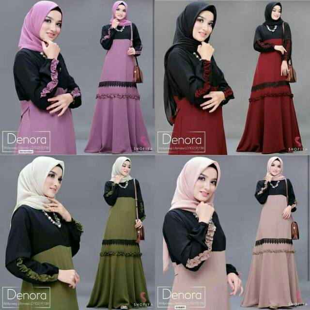 New Abaya Gamis Maxi Dress Arab Saudi Bordir Zephy Turki 