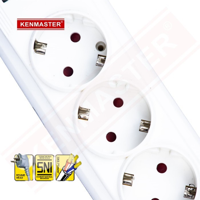 Stop Kontak 5 Lubang 1.5m - Kenmaster Terminal Colokan Listrik 5 Socket f1-5