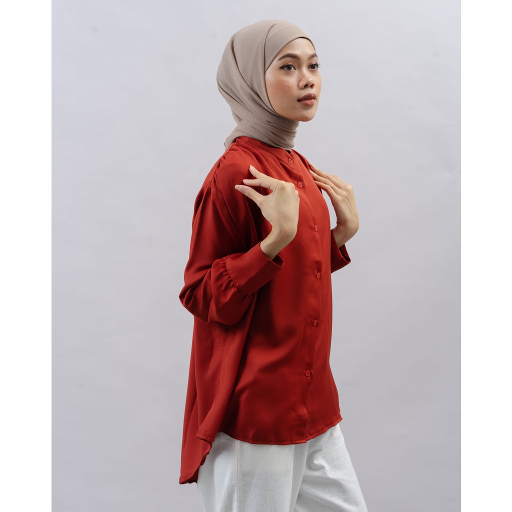 KEMEJA BLOUSE OVERSIZE DIANA KATUN SHAKILA DAILY OFFICE SHIRT PREMIUM B593 CO