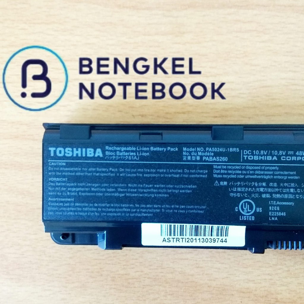 Baterai Toshiba C840 C800 C55 P800 P870 S840 S870 M840 PA5110U PA5024