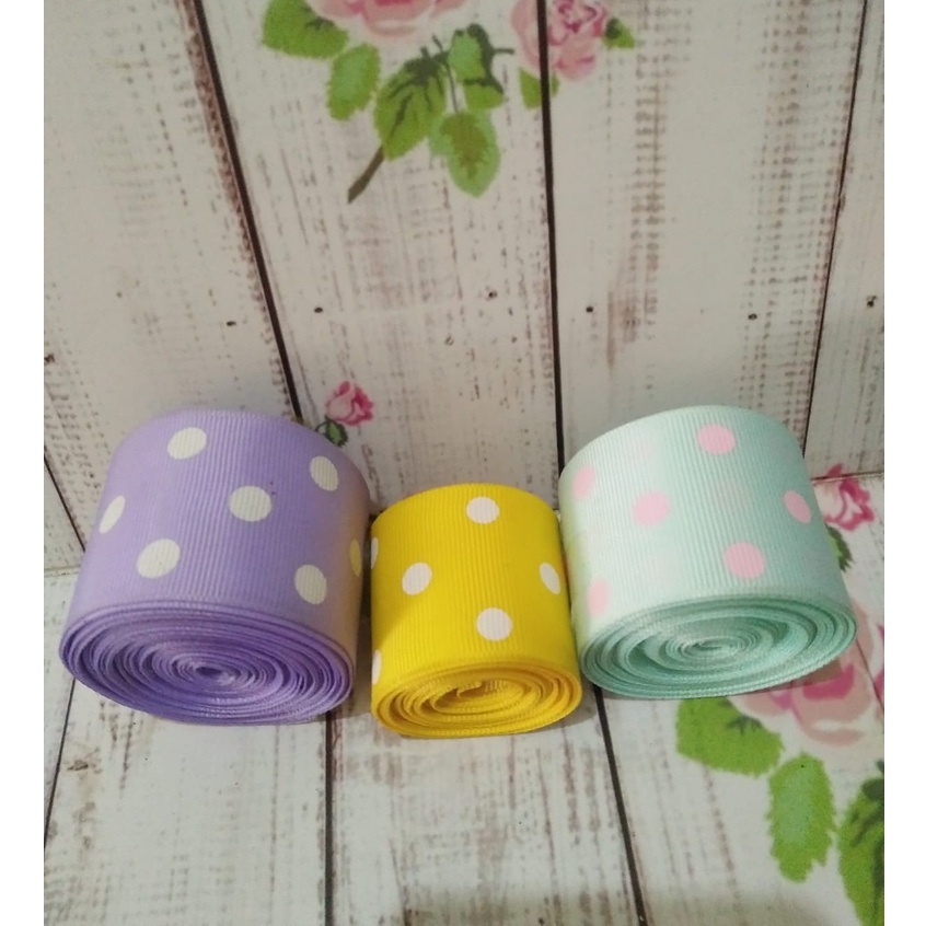 

GM RB39(PER YARD) PITA GROSSGRAIN 4CM MOTIF POLKADOT