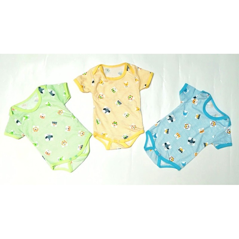 Jumpsuit/Jumper Bayi Motif (1pcs/Double Cotton)