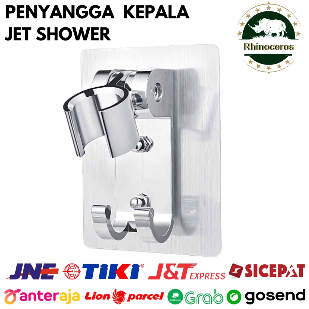 Dudukan Penyangga Shower Bidet Gantungan Kepala Shower Tempel