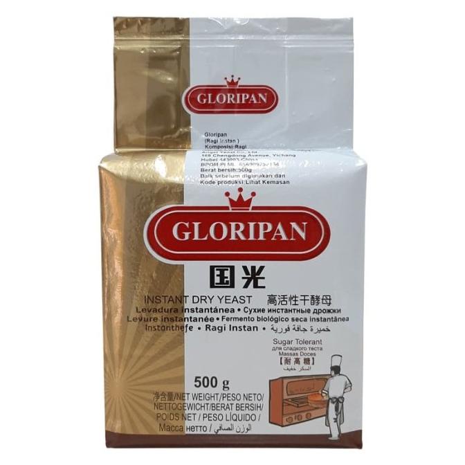 

Gloripan Instant Yeast Ragi Instan 500 gr TERLARIS TERPERCAYA ORIGINAL