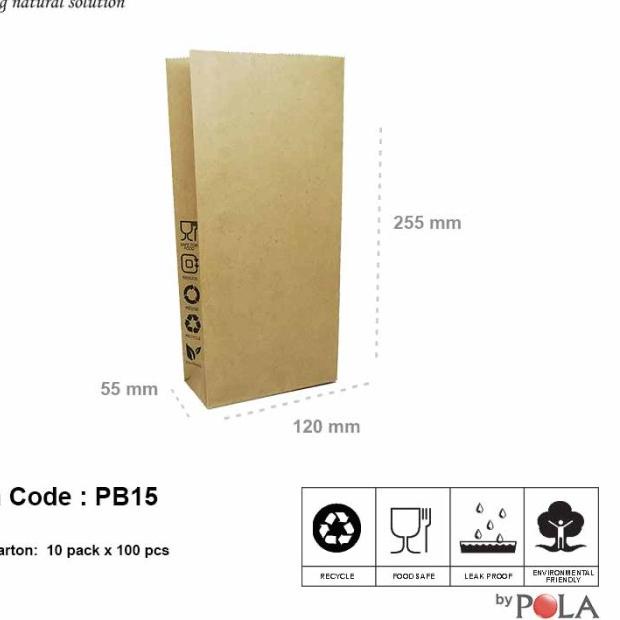 

Paper bag murah / kantong kertas murah pb15- 100pcs