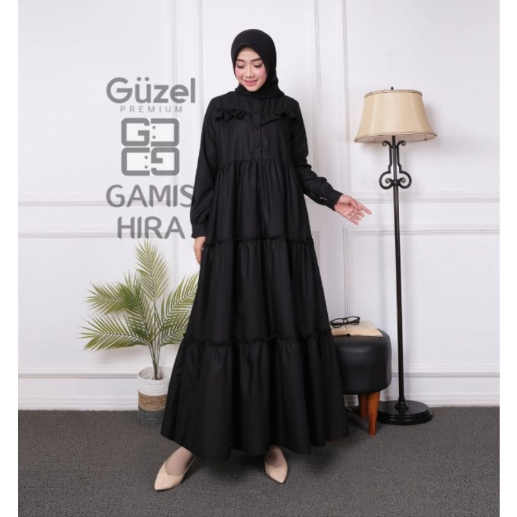 dress simple / dress elegan / gamis fashion / gamis simple