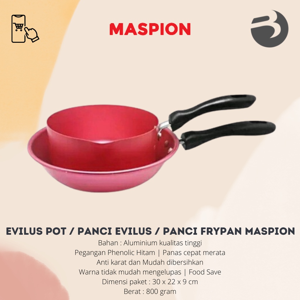 EVILUS POT / PANCI EVILUS / PANCI MIE / PANCI FRYPAN MASPION