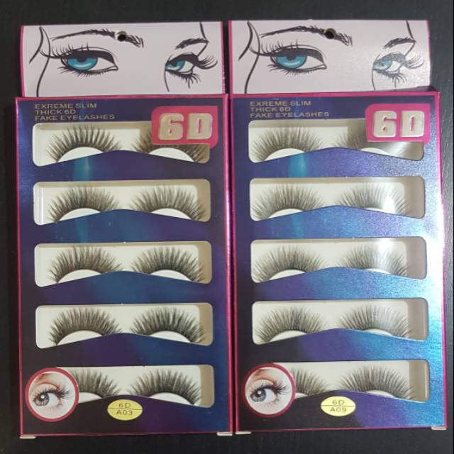 Bulu Mata Palsu Majina 6D Isi 5 Psg