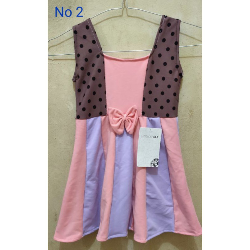 Dress Adem Tangan Pendek Untuk anak 3-4 thn