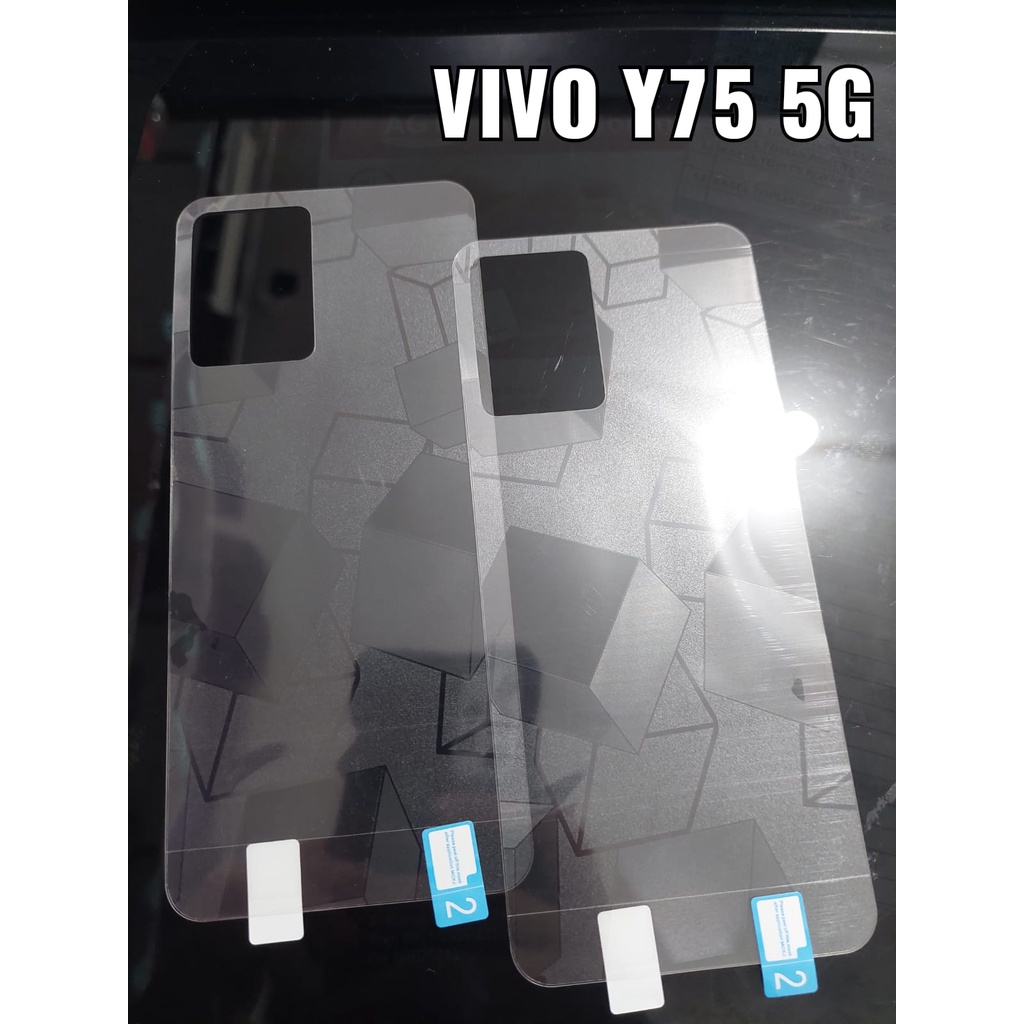 BACK SKIN GLITTER CUBE Vivo T1 5G V23 5G Y15S Y01 Y21 2021 Y21S Y33S Y75 5G Garskin