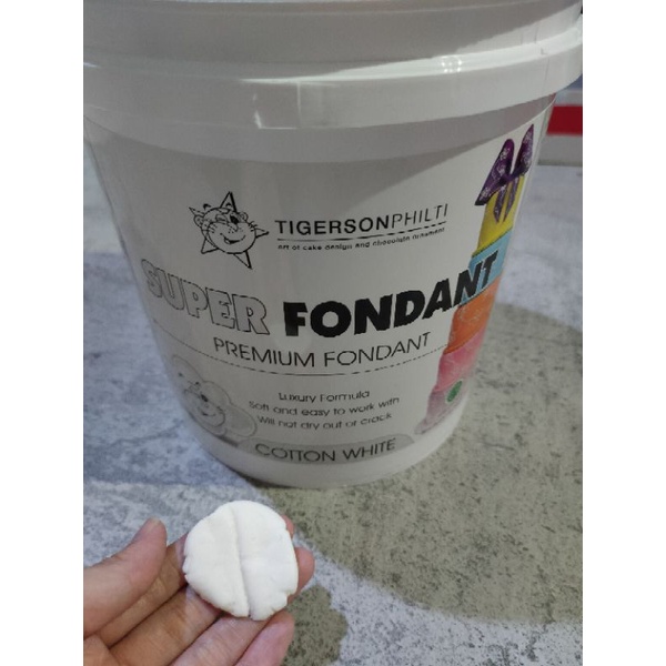 SUPER FONDANT TIGERSON - WARNA PUTIH 5 KG / 1 PAIL