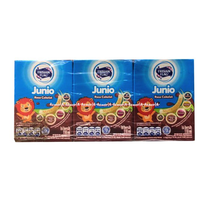 Frisian Flag Junio Rasa Coklat isi 6pcs Uht Kid Susu Bendera anak Rasa Cokelat Isi 6 Frisianflag Junior FF Kids Milk