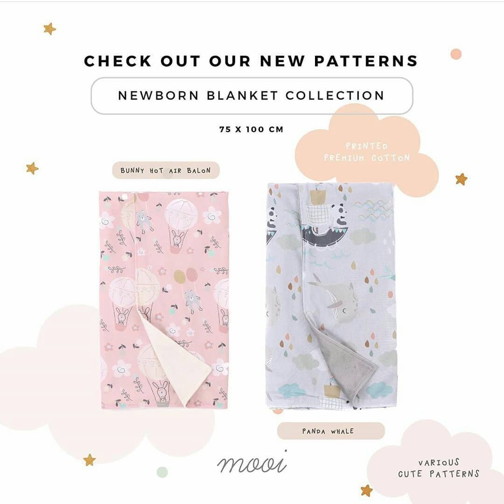 MOOI NEWBORN BLANKET / SELIMUT BAYI