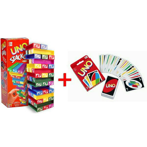 uno balok stacko / stako   kartu uno / uno card