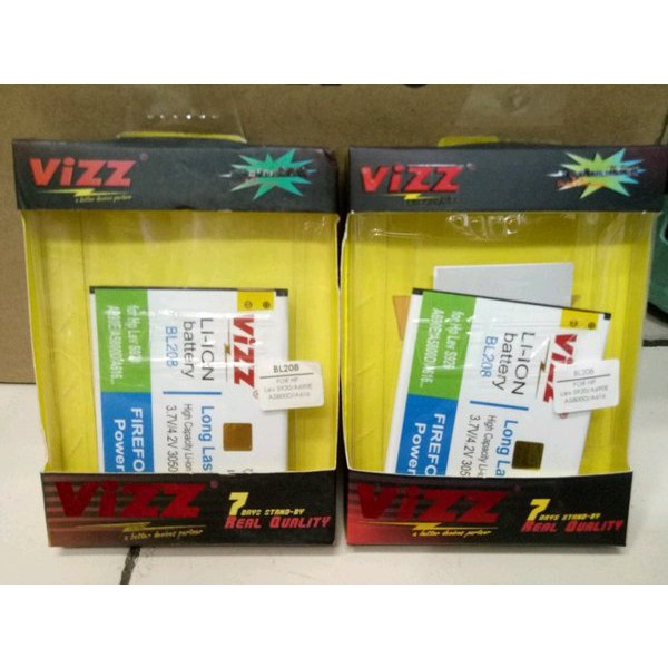 Battery Batt Baterai Vizz Lenovo BL208 S920 A690E A5800D Double Power