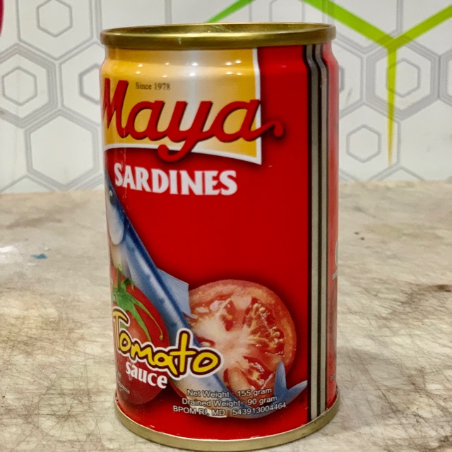 

Sarden MAYA SAUS TOMAT KALENG KECIL 155 GRAM