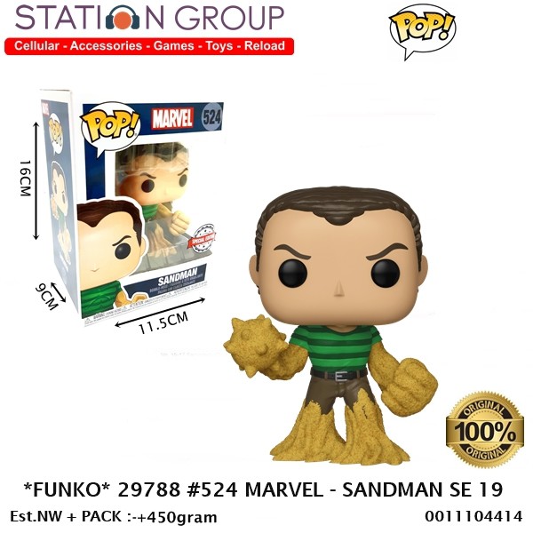 FUNKO POP 29788 #524 MARVEL - SANDMAN SE 19